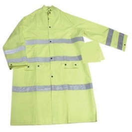 Raincoat with reflective sales tape